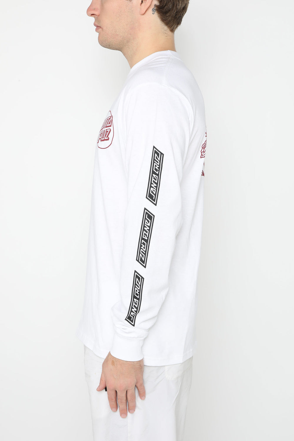 Santa Cruz Serpent Loop Long Sleeve Shirt White