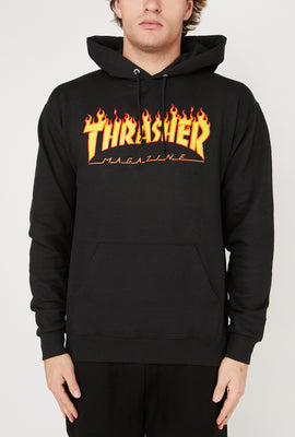 Haut à Capuchon Logo Flammes Thrasher Skate Magazine