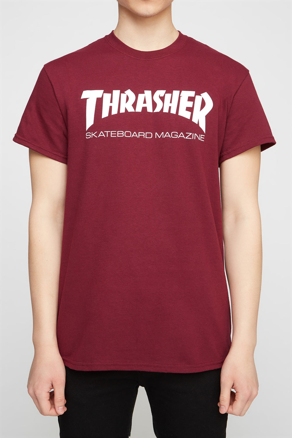 T-Shirt Bordeaux Thrasher Skate Mag Homme T-Shirt Bordeaux Thrasher Skate Mag Homme