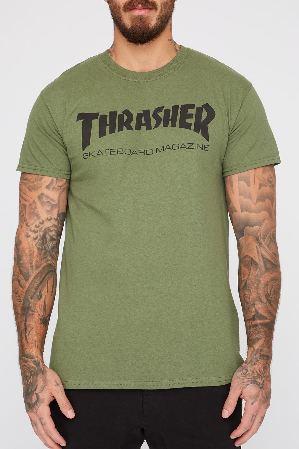 Thrasher Mens Skate Mag Green T-Shirt Thrasher Mens Skate Mag Green T-Shirt