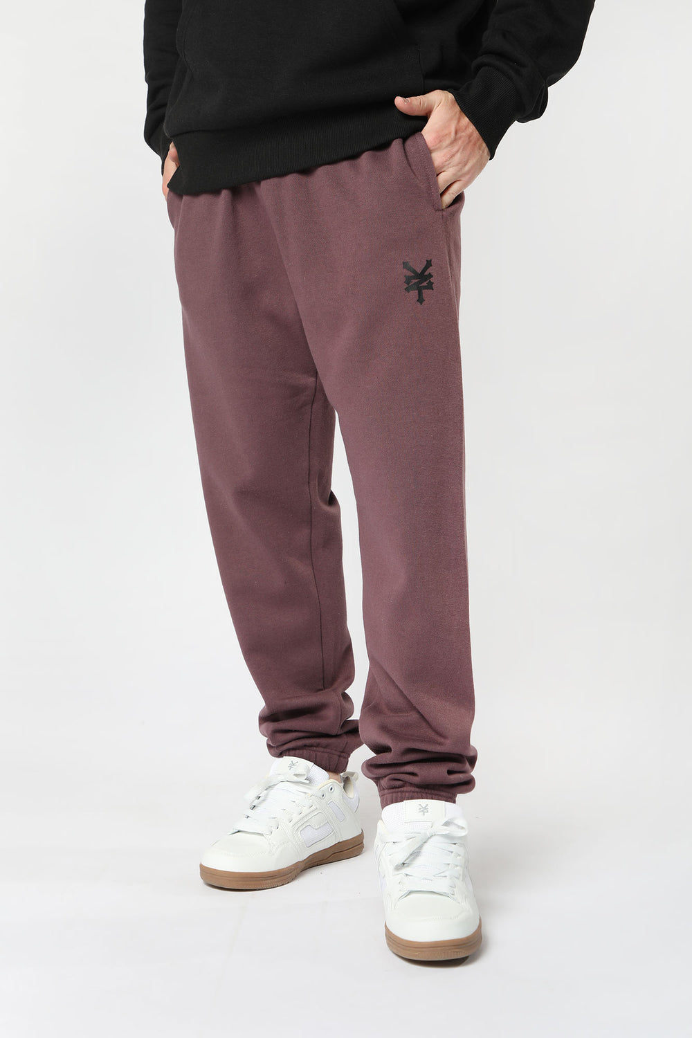 Jogger en Molleton Basique Zoo York Homme Prune