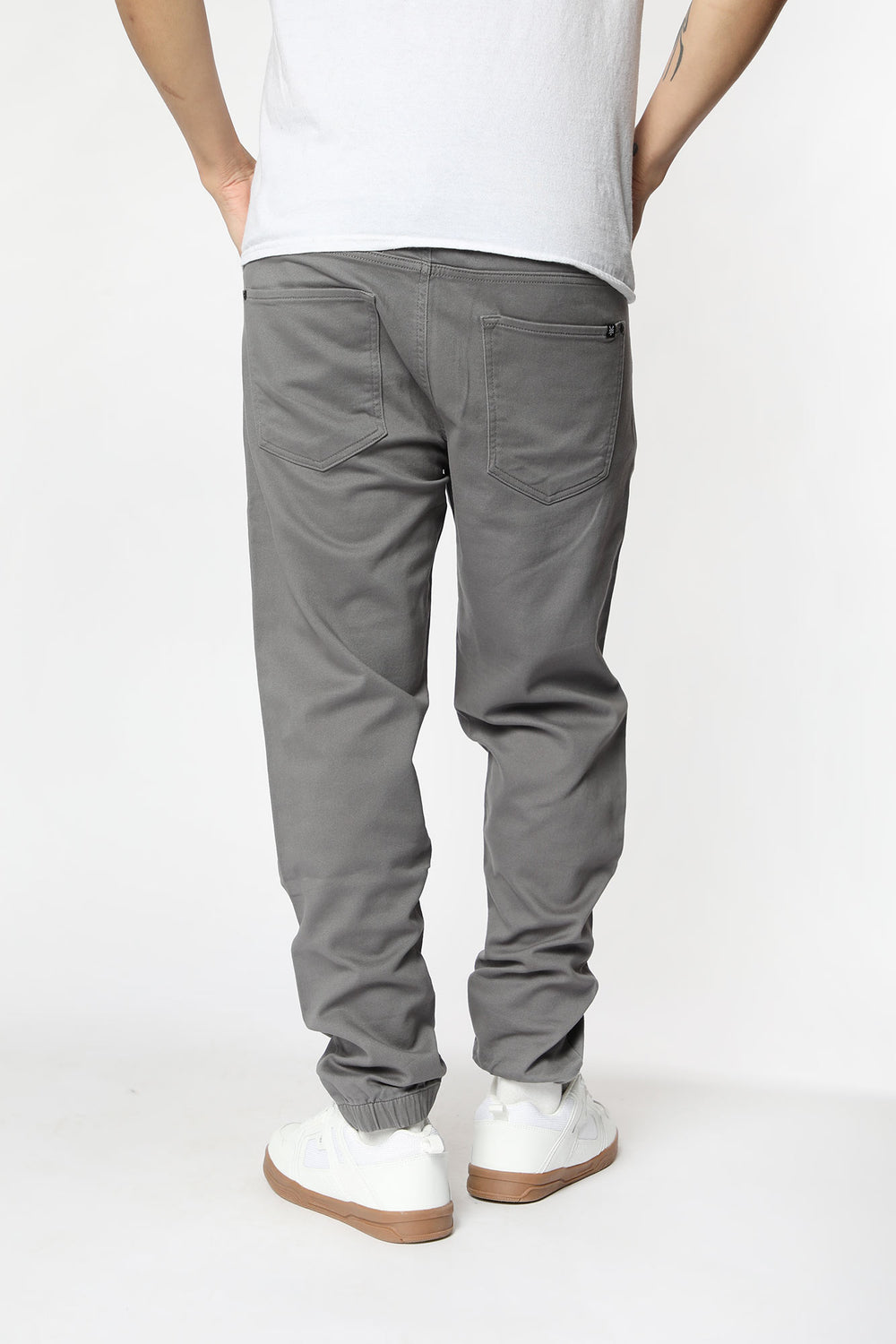 Zoo York Mens Relaxed Soft Denim Jogger Heather Grey